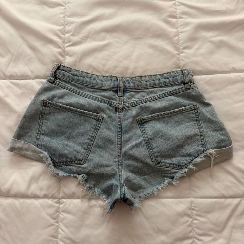 Forever-21 Women's Blue Shorts - Picture 2 of 5